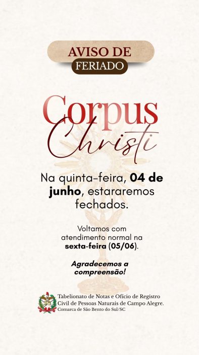 Na quinta-feira, 04 de junho